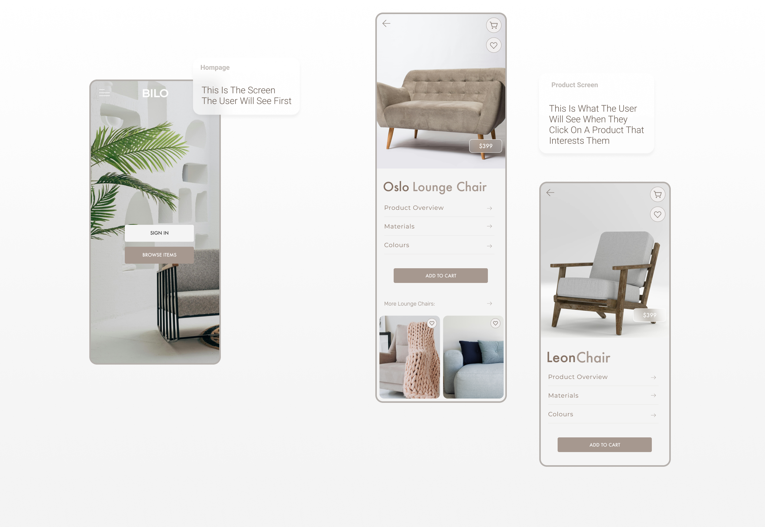 BILO Mobile App Interface