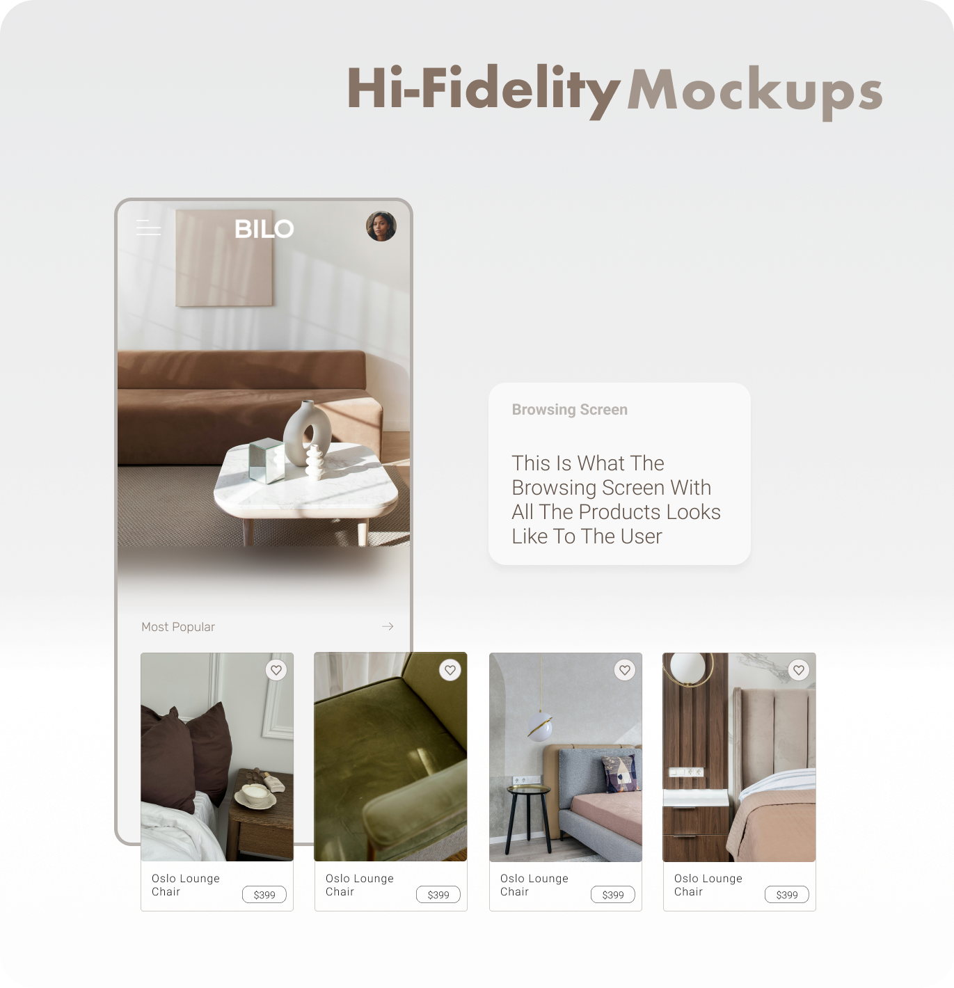 BILO App Interface Right View