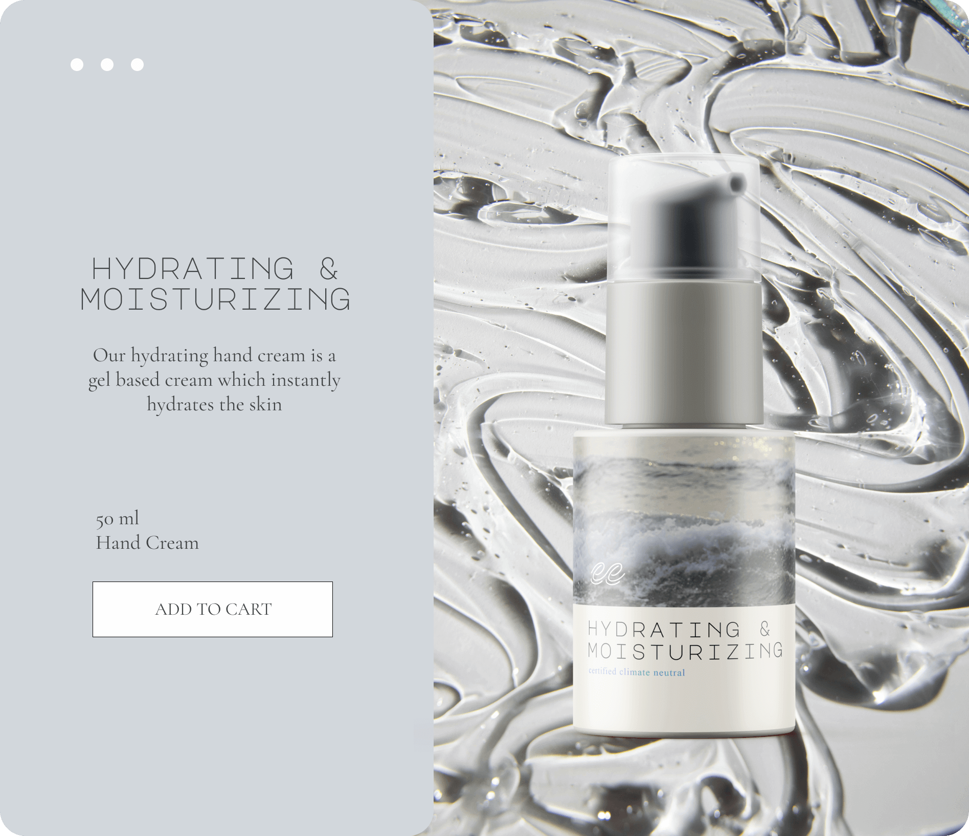 Hydrating Hand Cream Package Design